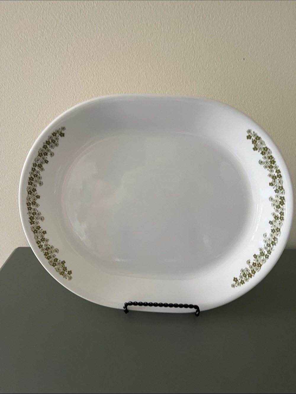 Corelle Spring Blossom also known as Crazy Daisy Oval Serving Platter